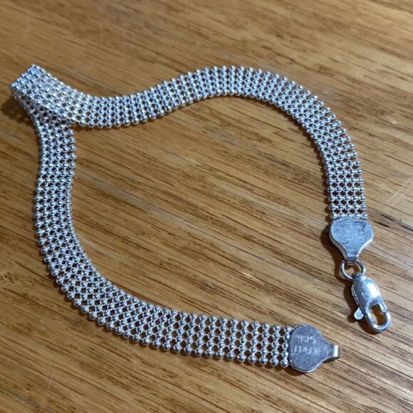 Argento Vivo Sterling Silver Mesh Bracelet - Picture 12 of 16